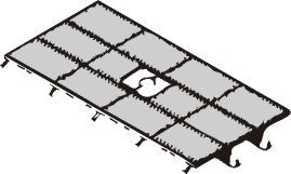 Consul Grid covering 2 x 4 m with subconstruction