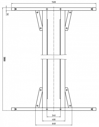 Consul Base frame, self supporting, symmetric