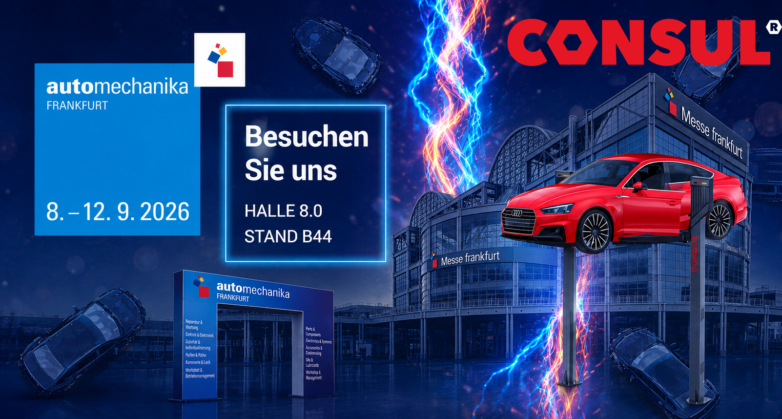 AutoMechanika Consul Hebebühnen Messe Automechanika